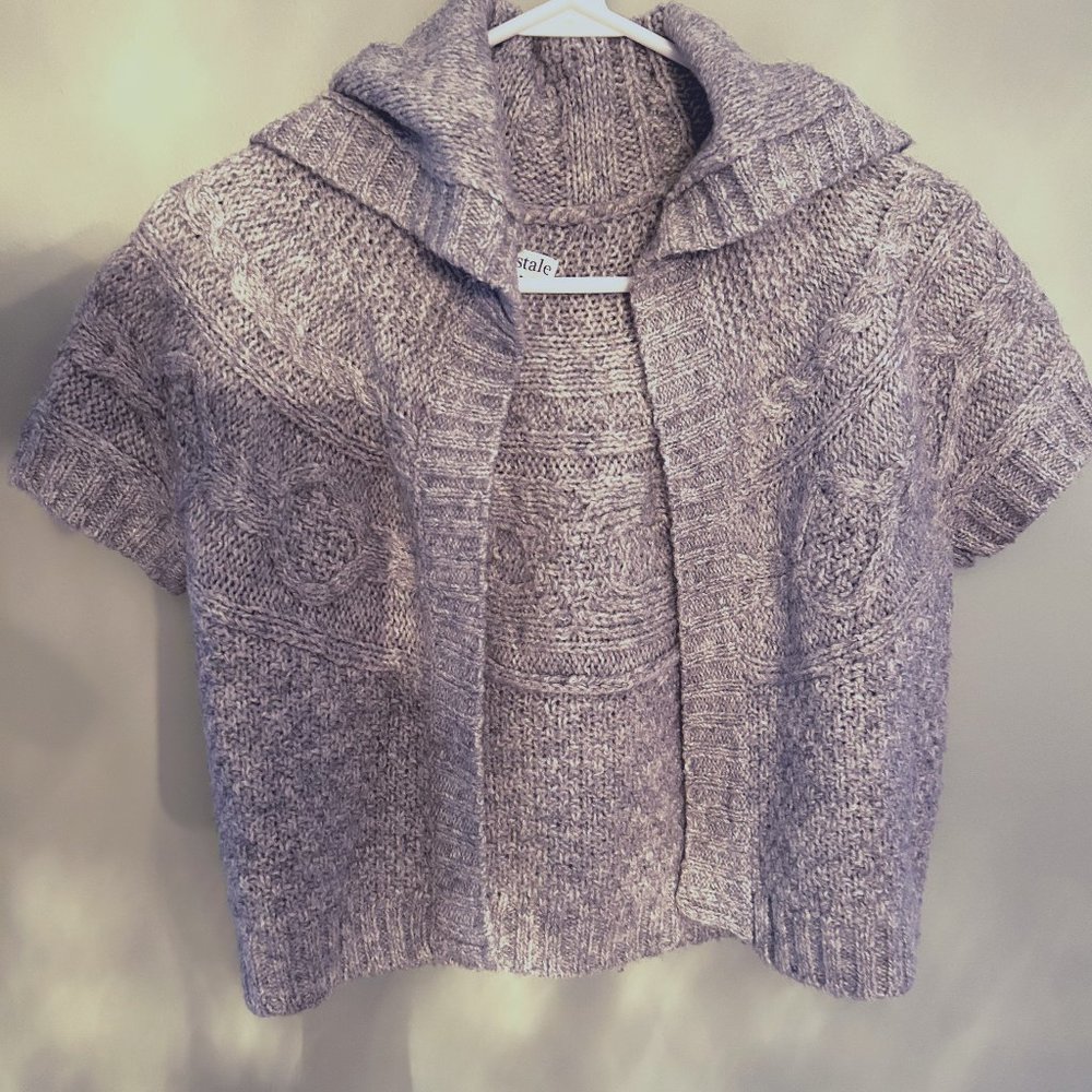 Women's  Aeropostale Hooded Cap Sleeve Sweater size M